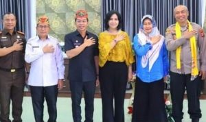 Bupati Perdie Sambut Kedatangan Wakapolda Kalteng