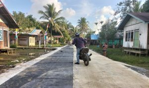 Jalan Desa Dirung Bakung Ke Ibukota Puruk Cahu di Corbeton