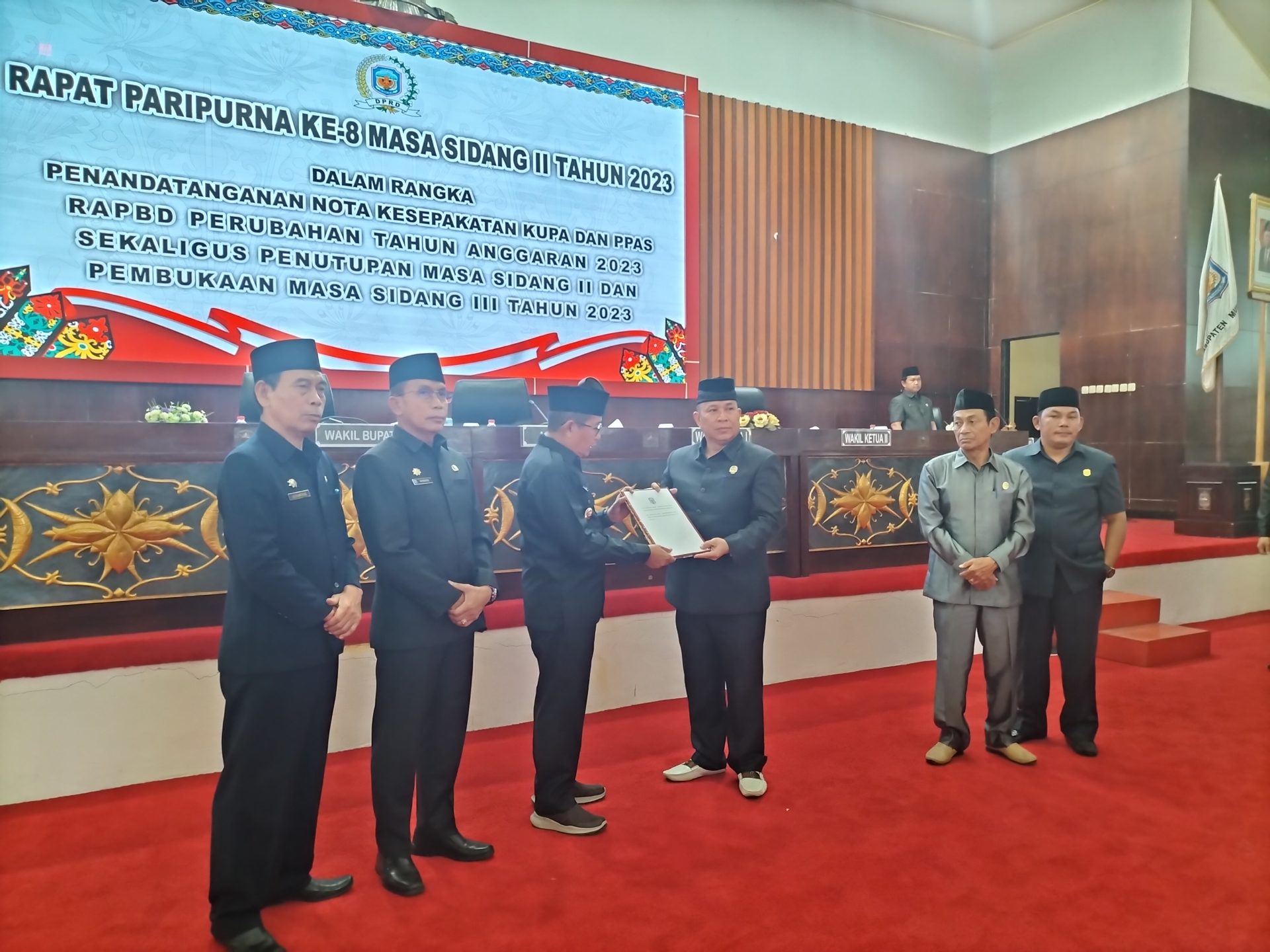 DPRD Mura Gelar Paripurna Ke 8 Masa Sidang II 2023