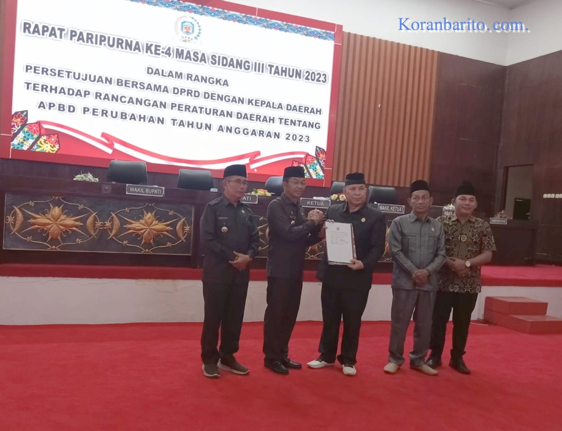 DPRD Mura Setujui Raperda Perubahan APBD 2023