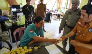Puluhan Pegawai Pemkab Batola Tes Urine