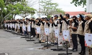 Bawaslu Batola Gelar Apel Siaga untuk Pemilu 2024