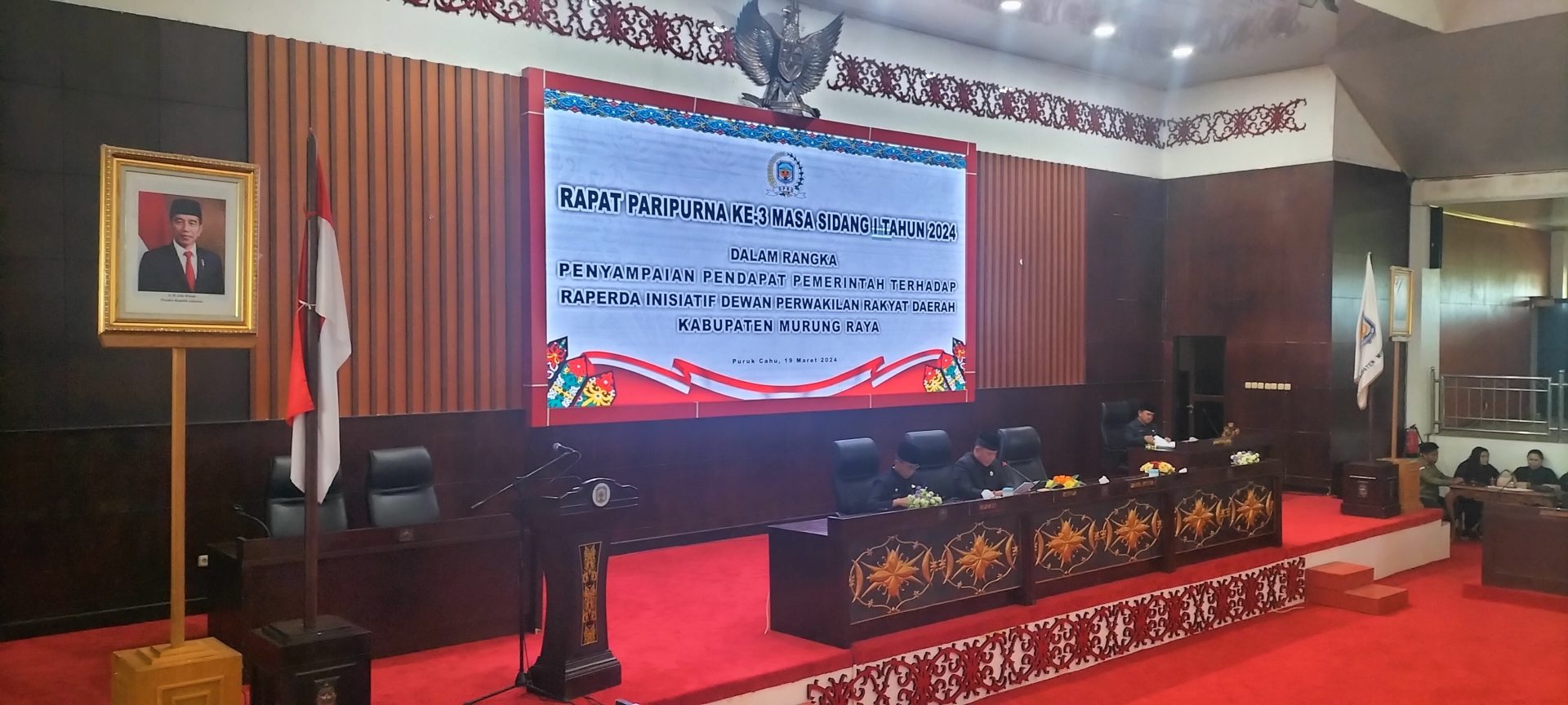 DPRD Mura Gelar Paripurna Ke 3 Masa Sidang 1 Tahun 2024 Dengan Penyampian Dua Agenda