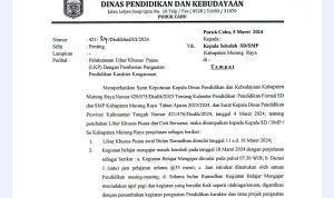 Disdik Murung Raya Tetapkan Libur Bulan Puasa Untuk SD-SMP
