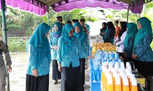 Sambut Bulan Ramadhan, PKK Batola dan Barambai Adakan Pasar Murah di Desa Pendalaman Baru