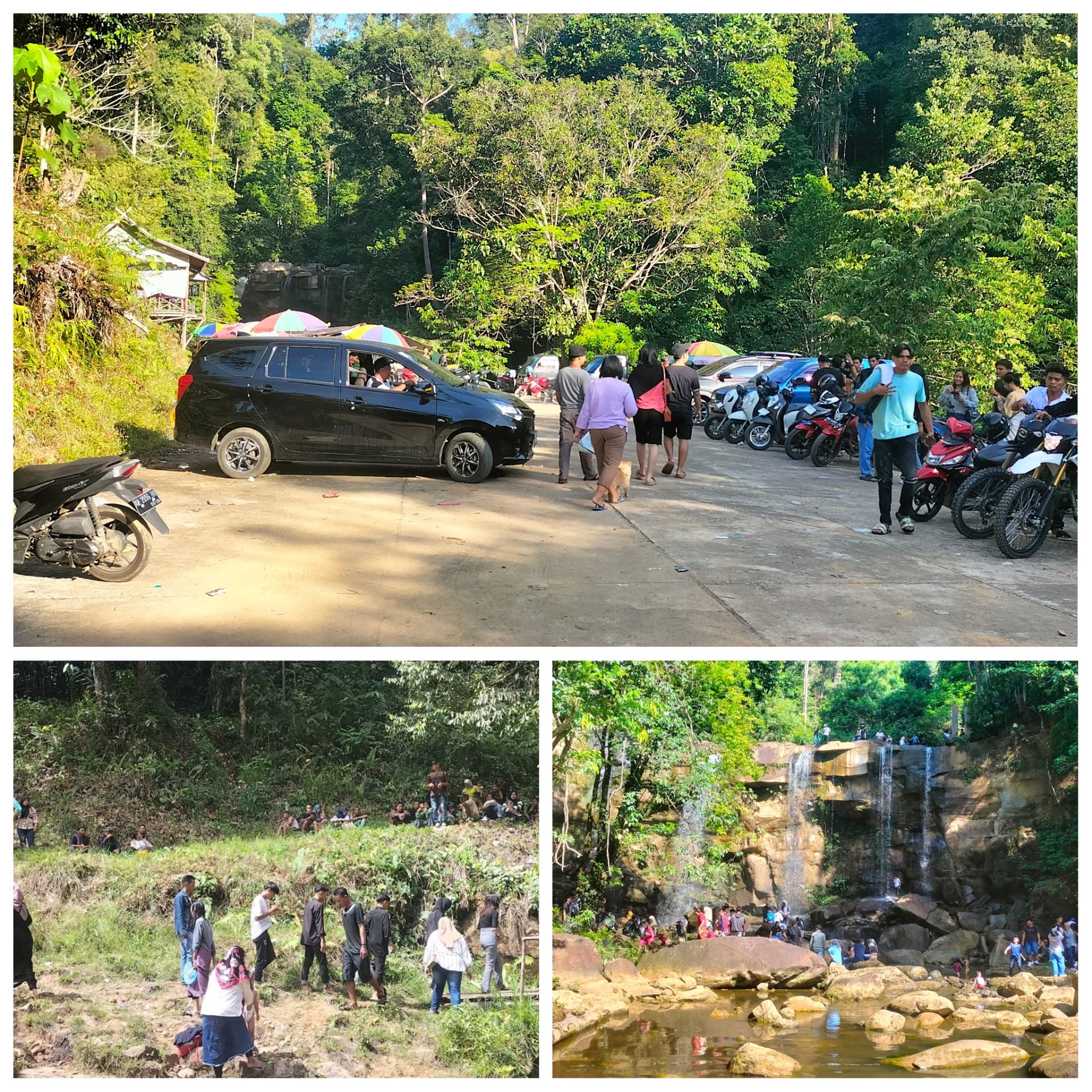 Hari Raya Idul Fitri, Ribuan Masyarakat Mengunjungi Wisata Air Terjon Tosah
