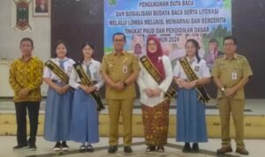 Indra Gunawan Kukuhkan Duta Baca Bartim