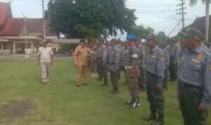 Pj Bupati Bartim Cek Kesiapan Linmas Pemilu 2024