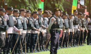 Polres Bartim Apel Kesiapsiagaan dan Latihan Sispamko