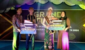 Putra Putri Duta Wisata 2024 di Raih Laurentio Eka Pratama dan Ahsan Nadia Ramadhana