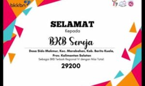 BKB Seroja Batola Raih Peringkat Terbaik Nasional 2024