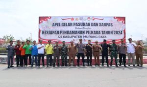 Pastikan Keamanan Pilkada 2024, Polres Murung Raya Gelar Simulasi Sispamkota