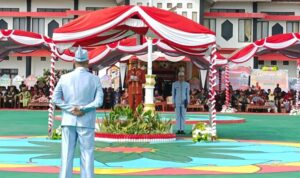 Pj Bupati Hermon Pimpin Upacara Hari Jadi Kabupaten Murung Raya ke 22 Tahun. Ini Pesanya