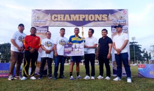 PU Putra Legend Juara Tournamen Sepak Bola U 40 Pj Bupati Barito Utara Cup