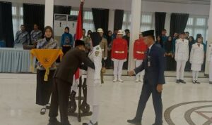 Pj Bupati Barito Utara Muhlis Kukuhkan Paskibraka Barito Utara Tahun 2024