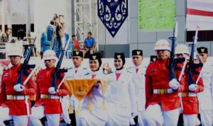 Pj Bupati Barito Utara Muhlis Pimpin Upacara Penurunan Bendera Merah Putih