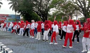 Semarak HUT ke 79 RI dan Hari Jadi ke 74 Kabupaten Barito Utara, DWP Adakan Lomba