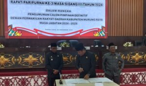 DPRD Murung Raya Gelar Paripurna Pengumuman Calon Pimpinan Definitif Periode 2024-2029