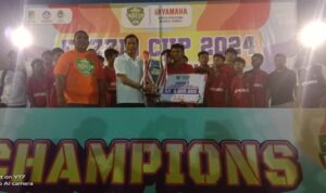PJ Bupati Barito Utara Muhlis Tutup Turnament Sepak Bola Yamaha Fazzio Cup 2024