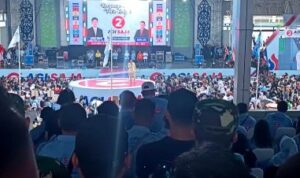 Puluhan Ribu Pendukung Hadiri Kampanye AGI SAJA di Arena Tiara Batara