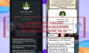 Beredar Akun Palsu Mengatasnama Pj Bupati Murung Raya, Masyarakat Diminta Jangan Tertipu