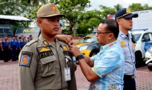 Kapolres Barito Utara Pimpin Apel Gelar Pasukan Operasi Lilin Telabang 2024