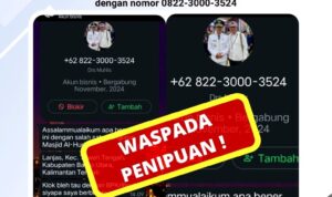 Waspada ! Penipuan Mengatasnamakan Pj Bupati Barito Utara Drs Muhlis