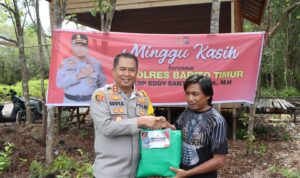 Kapolres Bartim Laksanakan Bakti Sosial di Danau Dayu