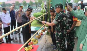 Danrem 102 Panju Panjung Kunjungan Kerja ke Muara Teweh, di Sambut Dandim dan Pj Bupati Muhlis, Hermon