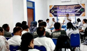 Kadis Nakertranskop UKM Buka RAT Koperasi Karyawan Tirta Batara Muara Teweh Tahun Buka 2024