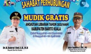 Pemkab Batola Gelar Mudik Gratis Lebaran 2025 via Jalur Sungai