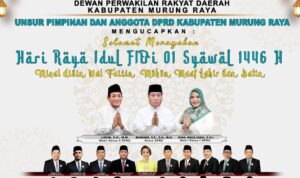 Unsur Pimpinan dan Anggota, Serta Sekwan Mengucapkan Selamat Hari Raya Idul Fitri 1446 H