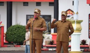 Pimpin Apel Perdana: Bupati dan Wakil Bupati Murung Raya Tekankan Pentingnya Disiplin Kerja