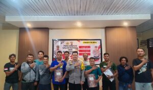 Polsek Pematang Karau Buka Turnamen Domino Peringati Hari Bhayangkara ke-79