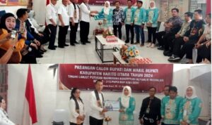 KPU Barito Utara Terima Pendaftaran Dua Pasangan Bakal Calon Bupati dan Wakil Bupati Tahun 2024