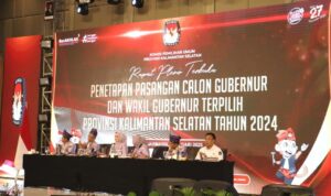 KPU Kalsel Tetapkan Paslon Muhidin Hasnur sebagai Gubernur Kalsel 2025-2030