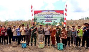 Kapolres Hadiri Panen Jagung Serentak se Indonesia Secara Virtual dari Desa Mampuak