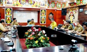 Bupati Murung Raya Pimpin Rapat Persiapan Menyambut Hari Jadi Ke-23 dan Dirgahayu RI