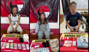 Tiga Pengedar Sabu Terjaring Ops Antik, Puluhan Gram Sabu Diamankan Polisi