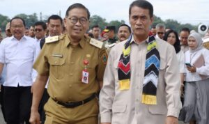 Disambut Gubernur, Menteri Pertanian Amran Sulaiman Kunjungan Kerja ke Kalsel