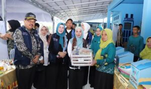 Disambut Meriah, Hj. Fathul Jannah Kunjungi Posyandu Percontohan Flamboyan di Kabupaten HSS