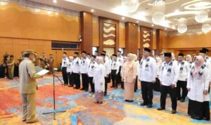 Gubernur H. Muhidin Lantik Pengurus TP Posyandu Kalsel Periode 2025-20230, Ajak Bersama-Sama Dukung Cegah Stunting