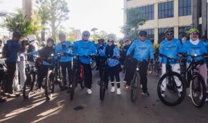 Jalin Sinergitas, Gubernur H. Muhidin dan Istri Hj. Fathul Jannah Gowes Bersama Forkopimda Kalsel