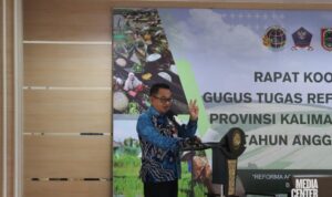 Pemprov Kalsel Hadiri Rakor Awal Gugus Tugas Reforma Agraria 2025