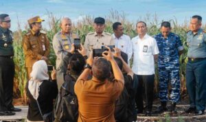 Tinjau Tanaman Jagung di Lahan Rawa, Gubernur H. Muhidin Bangga Inovasi Polda Kalsel Kalsel Dukung Program Swasembada Pangan