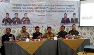 Bawaslu Gelar Pelatihan Penguatan Kapasitas Badan Adhoc dan Strategi Antisipasi Pelanggaran Menjelang Masa Tenang