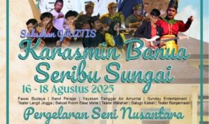 Karasmin Banua Seribu Sungai dan Seni Nusantara Meriahkan Hari Jadi Ke-75 Kalsel dan HUT Ke-80 RI