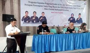 Pj Bupati: Penguatan Kapasitas Pengawas Pemilu Kunci Sukses PSU 2024