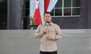 Puluhan Tim SD dan SMP Ikuti Lomba Gerak Jalan Meriahkan Harjad ke-75 Kalsel dan HUT ke-80 RI