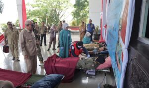 Satpol PP dan Damkar Gelar Aksi Donor Darah dalam Peringatan Hari Jadi ke-75 Provinsi Kalsel